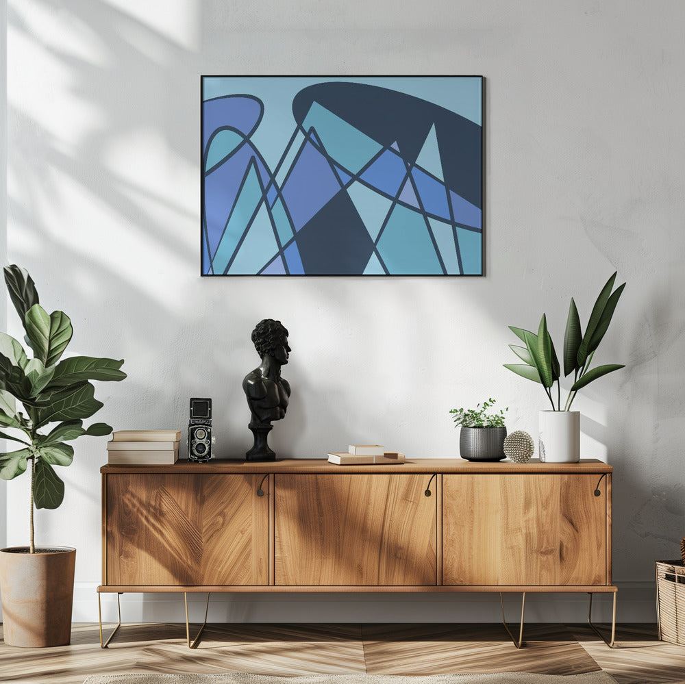 Blue abstract | Poster