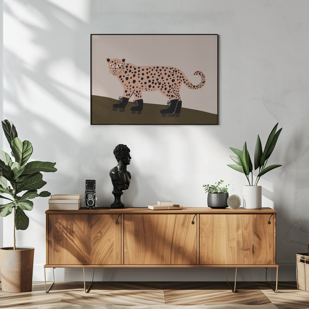 Leoparden-Skaten | Poster