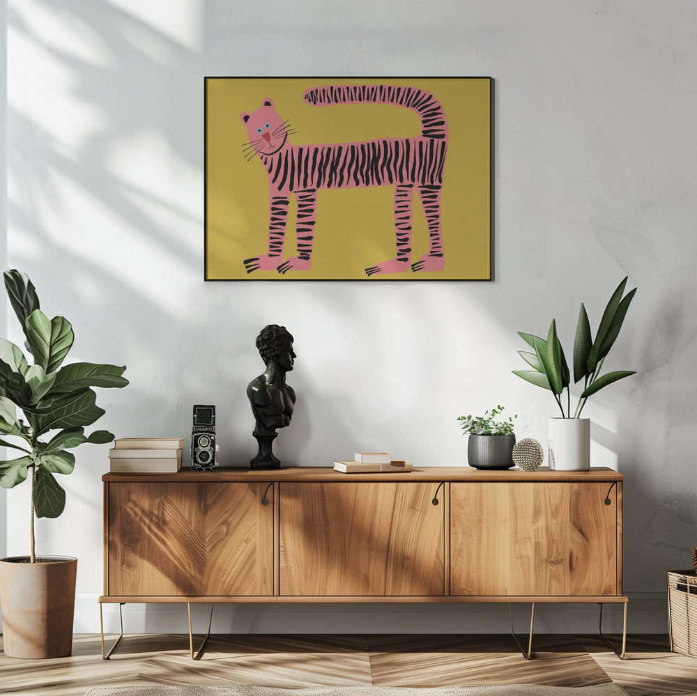 Tigerkatze gelb | Poster