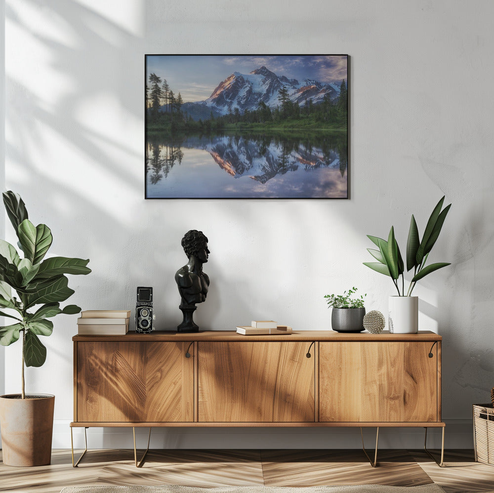 Sonnenaufgang auf dem Berg Shuksan | Poster
