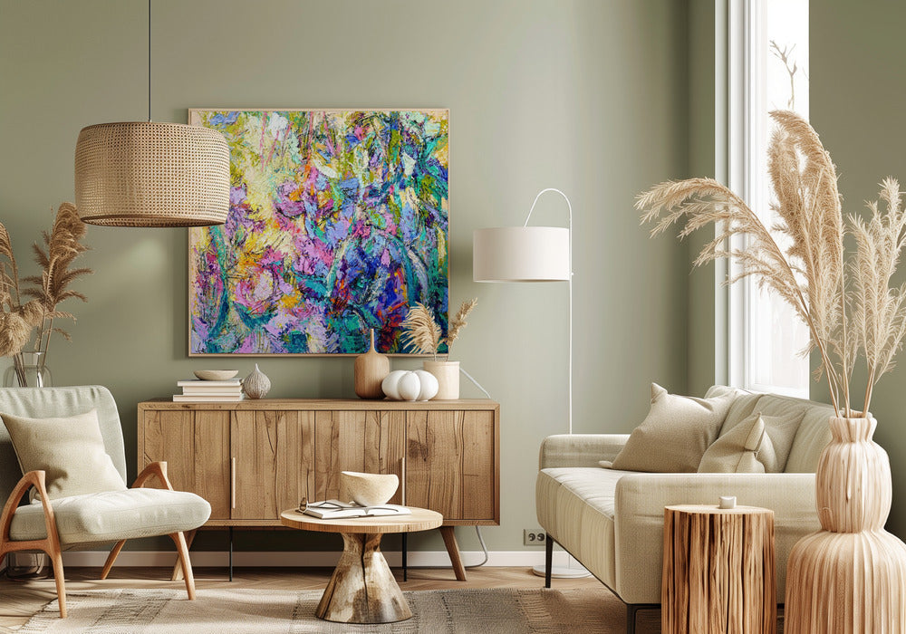 Expressionistisches farbenfrohes Abstraktes | Leinwand