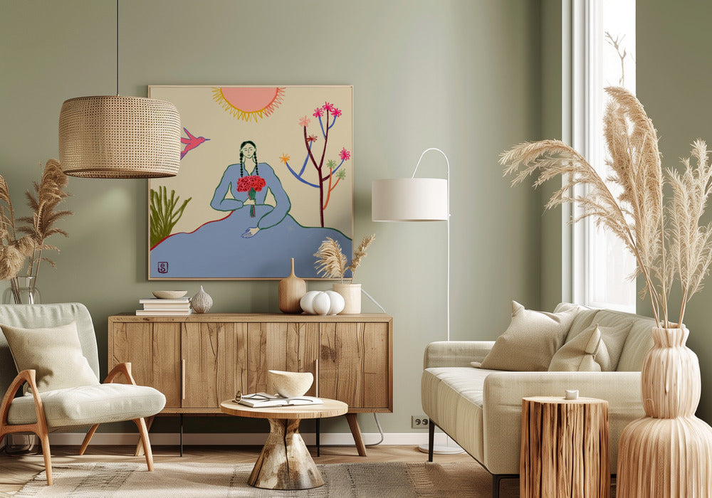 Serene Blossom's Embrace | Canvas