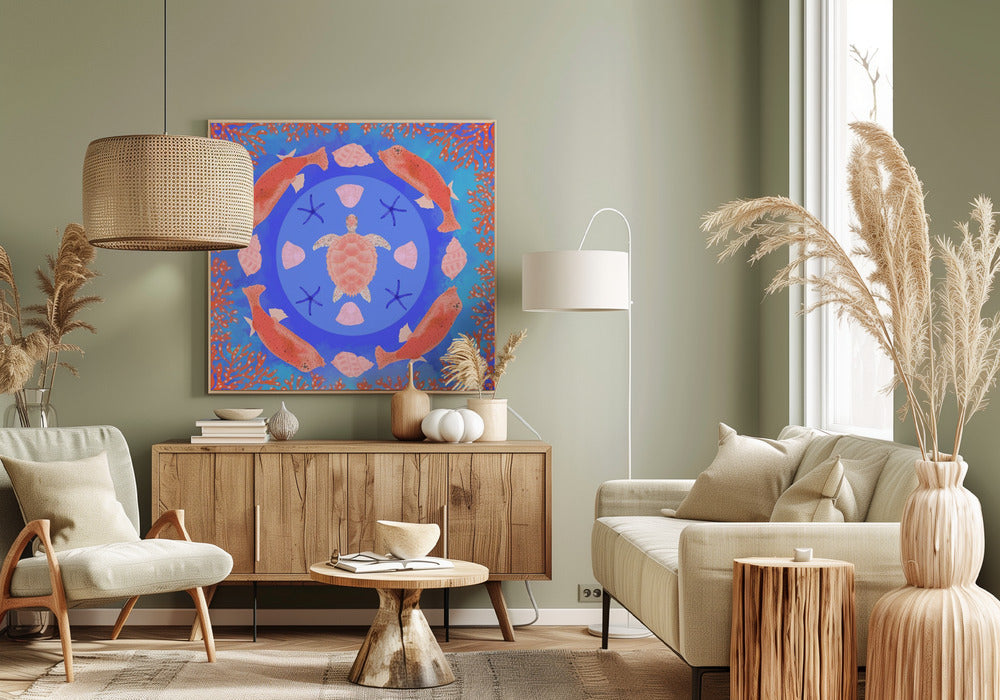 Sea Turtle Mandala | Canvas