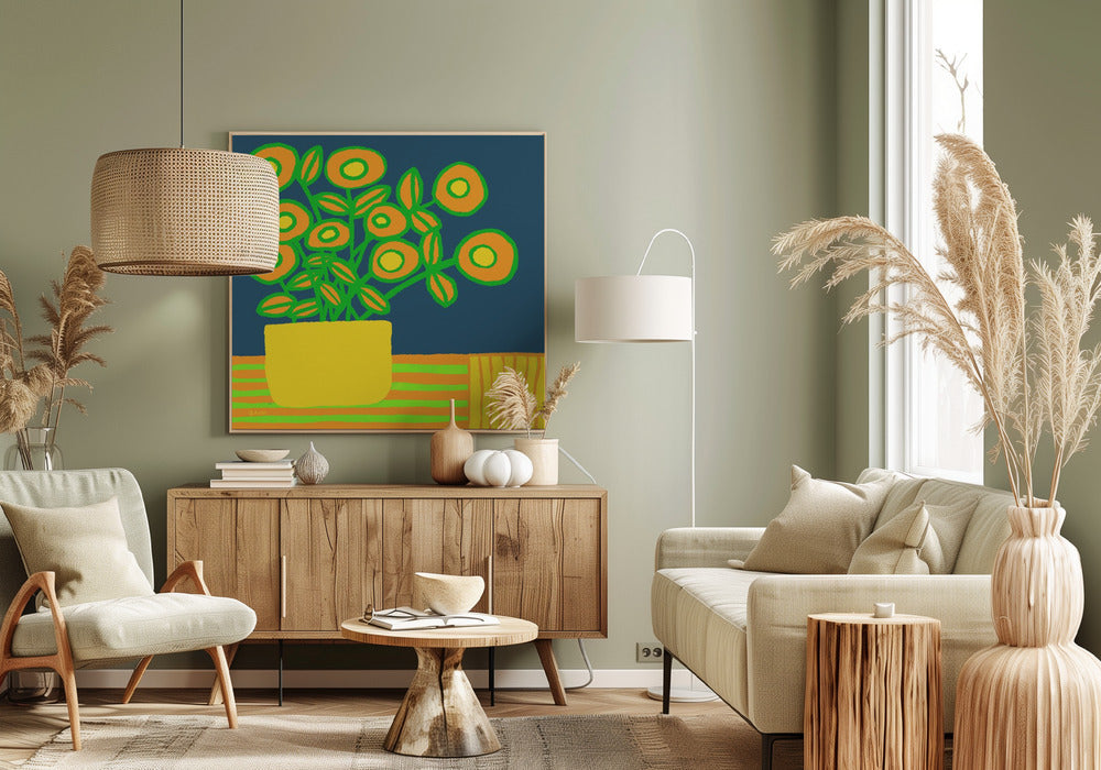 Blumen auf dem Tisch | Leinwand