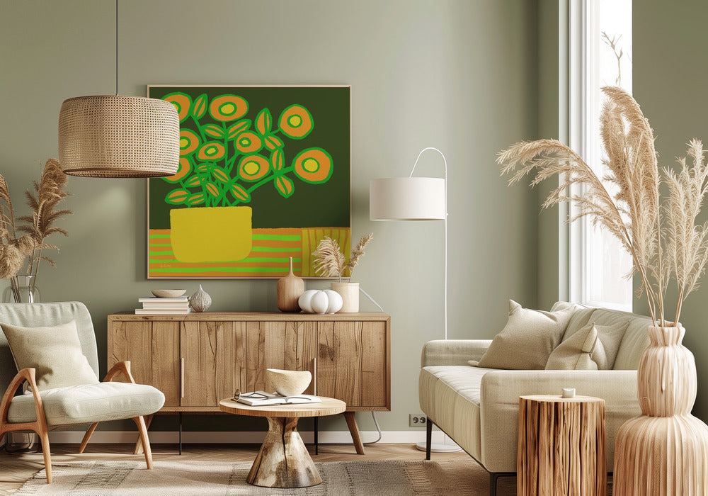 Blumen auf dem Tisch | Leinwand