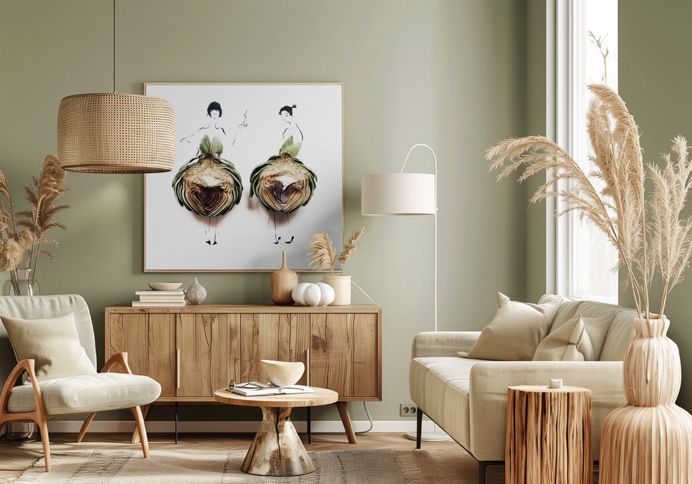 Artischocken-Duo | Leinwand