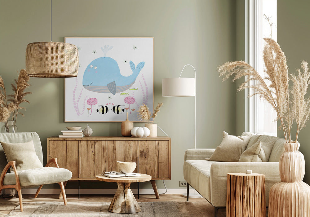 Whale's Garden Dream | Canvas