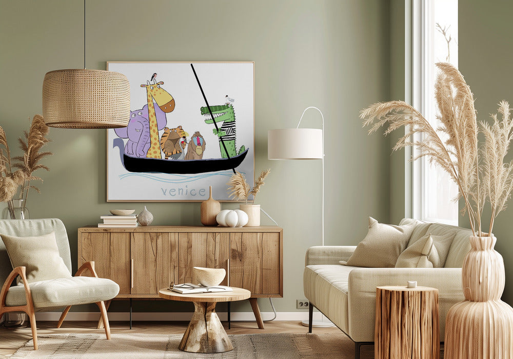 Venezianische Safarifahrt | Leinwand