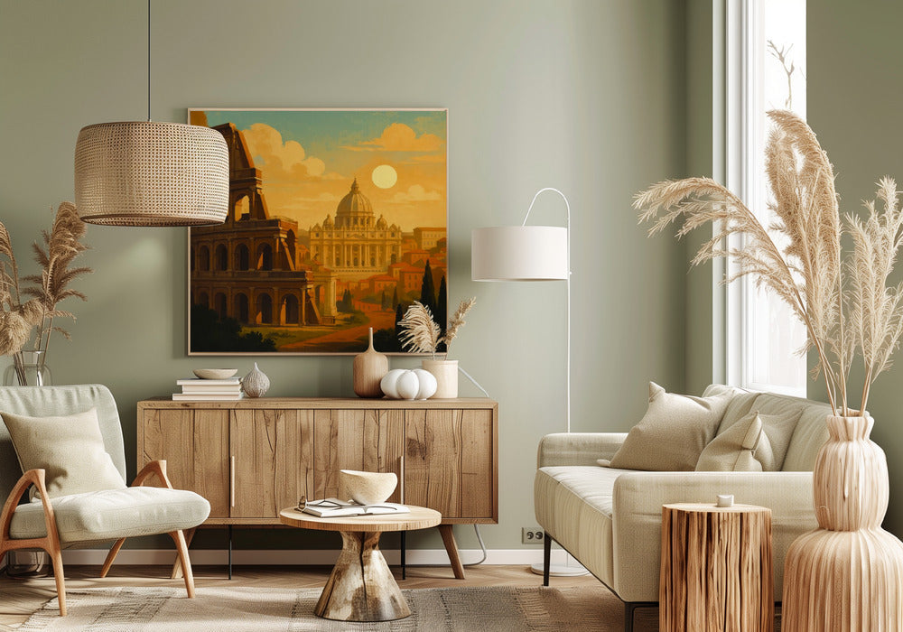 Rom im Goldenen Morgengrauen | Leinwand