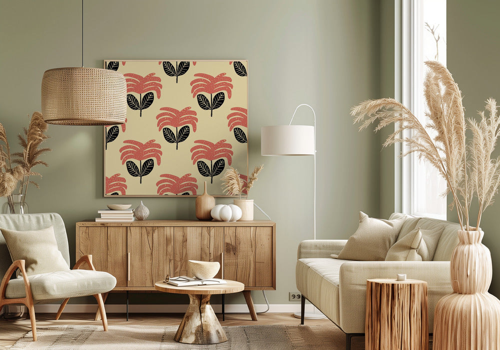 Blumenmuster | Leinwand