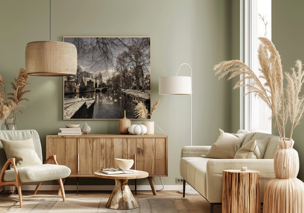 Bruges in Christmas dress | Canvas