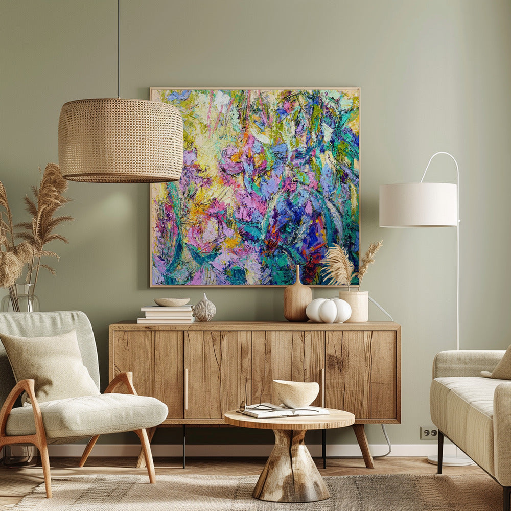 Expressionistisches farbenfrohes Abstraktes | Leinwand