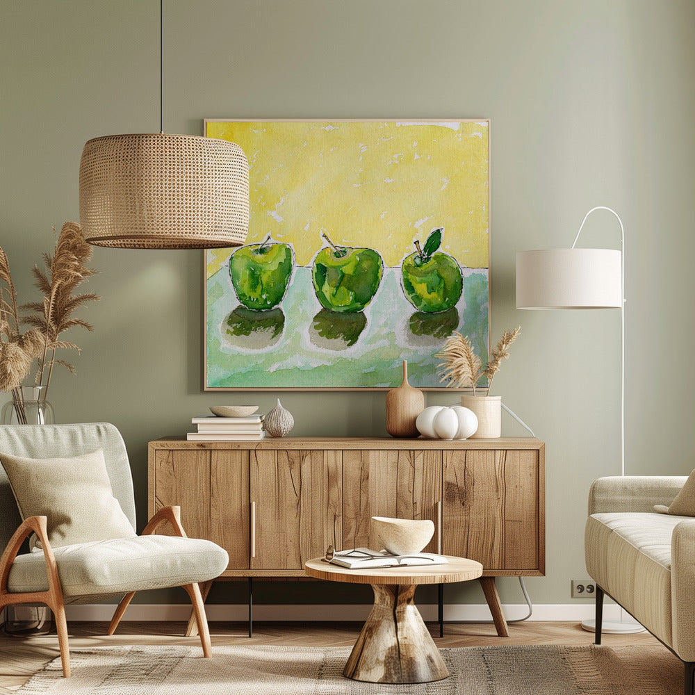 Grüne Äpfel | Leinwand