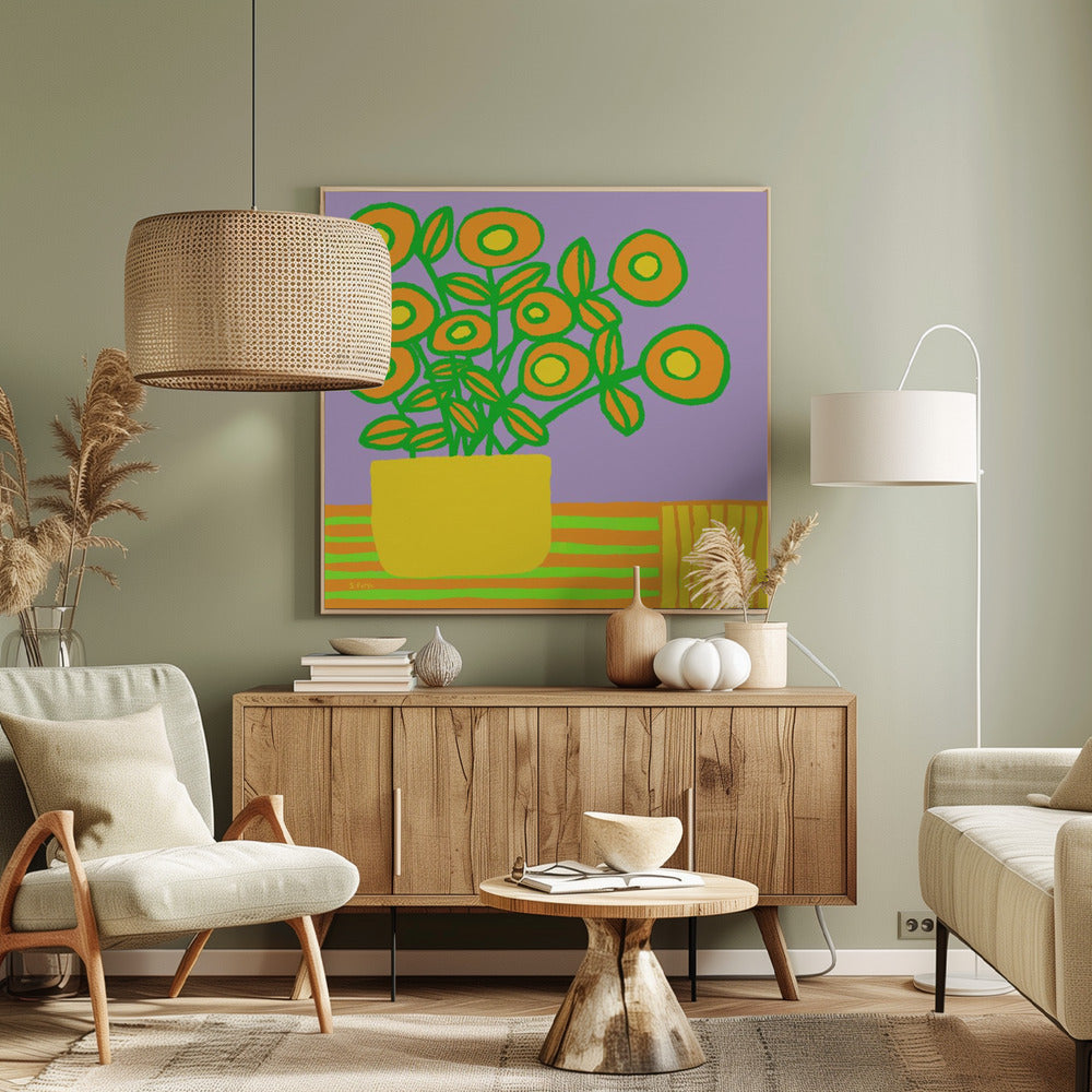 Blumen auf dem Tisch | Leinwand