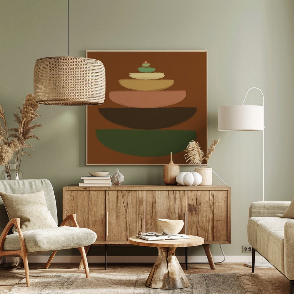 Abstrakte Schalen | Leinwand