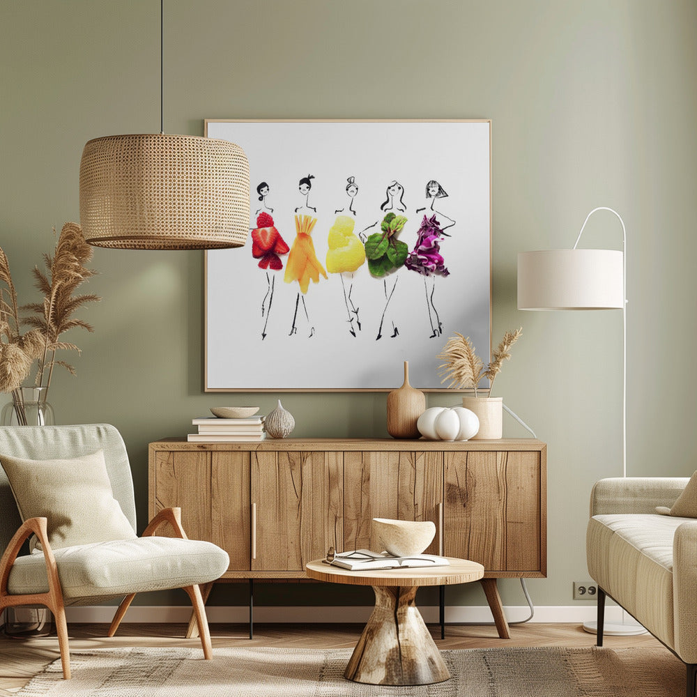 Schmecke den Regenbogen | Leinwand