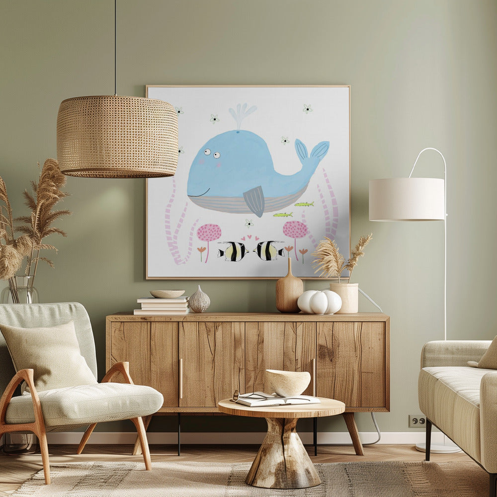 Whale's Garden Dream | Canvas