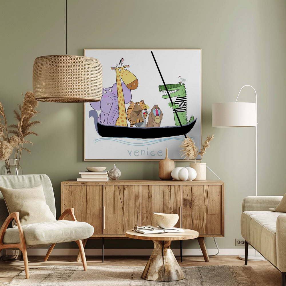 Venezianische Safarifahrt | Leinwand