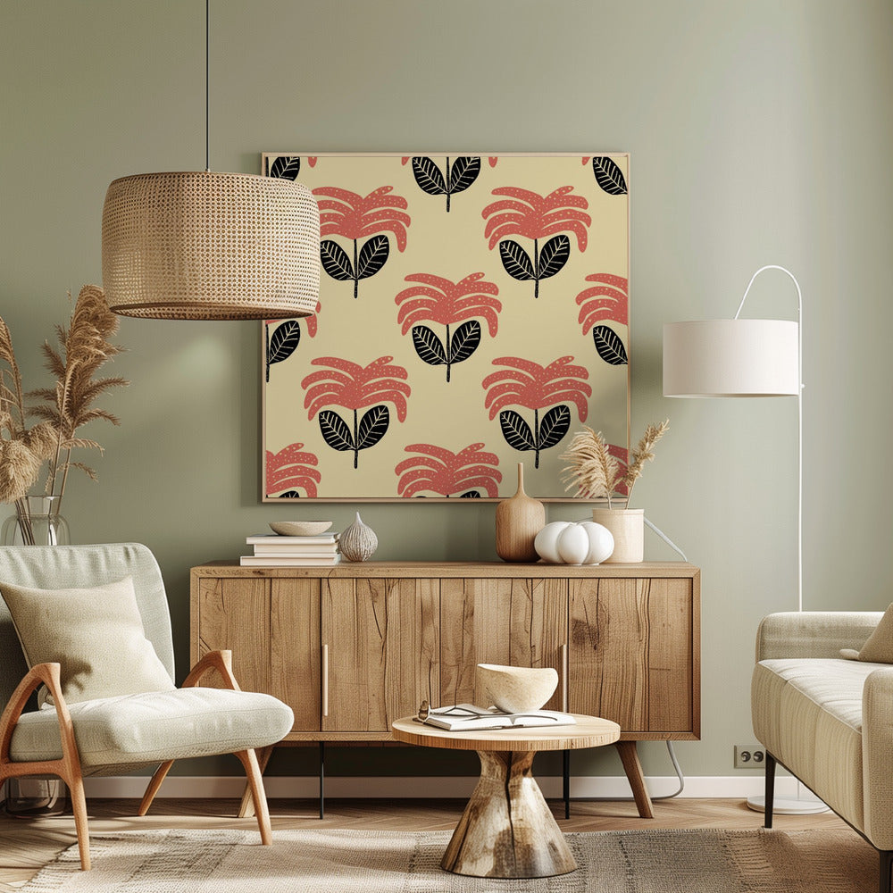 Blumenmuster | Leinwand