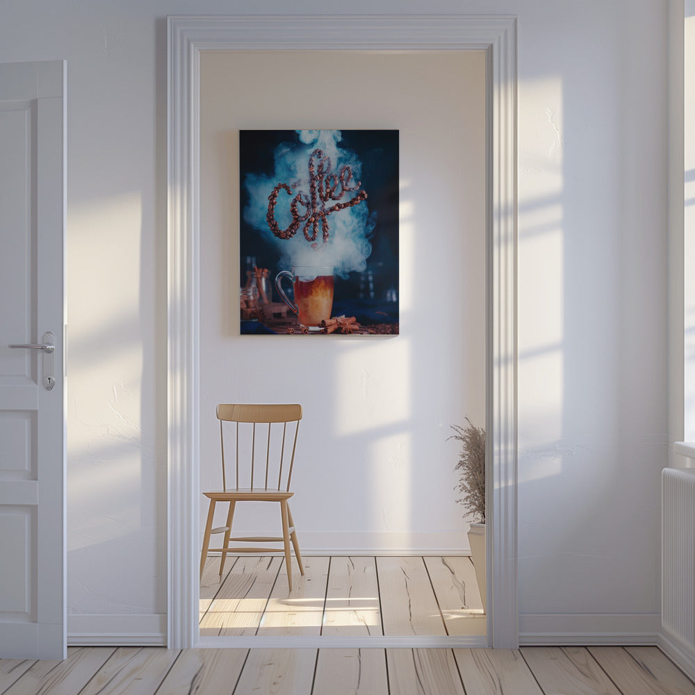Rieche den Kaffee | Leinwand