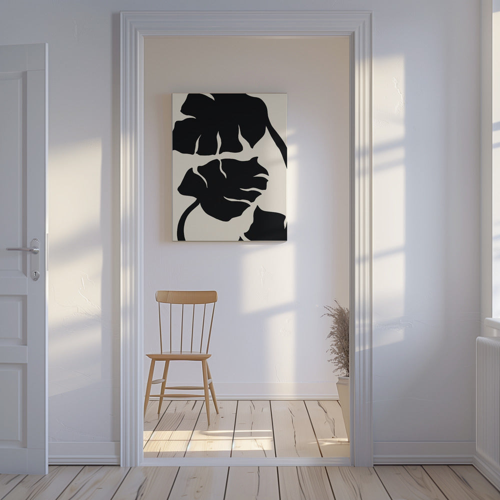 Monstera Black | Canvas