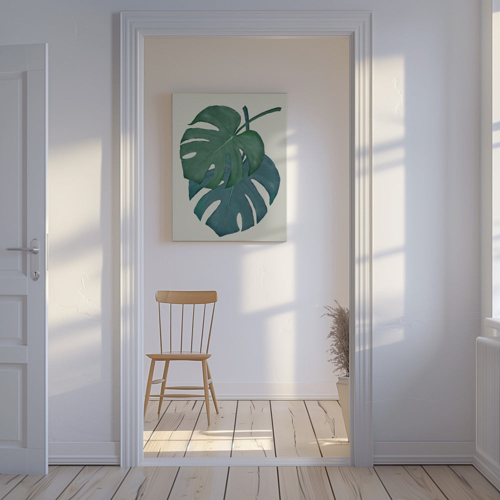Monstera Aqua 06 | Leinwand