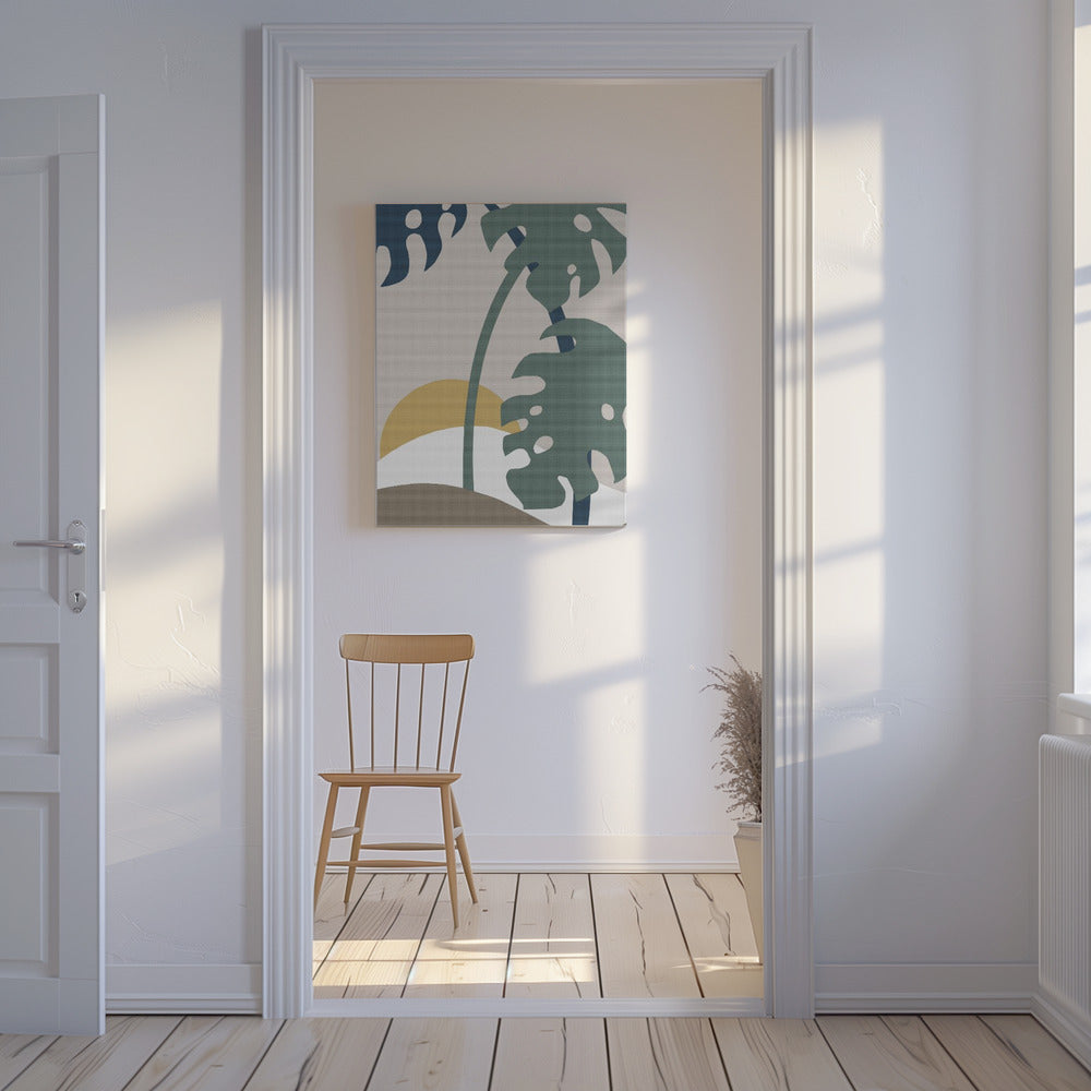 Monstera Cut Out 02 | Leinwand