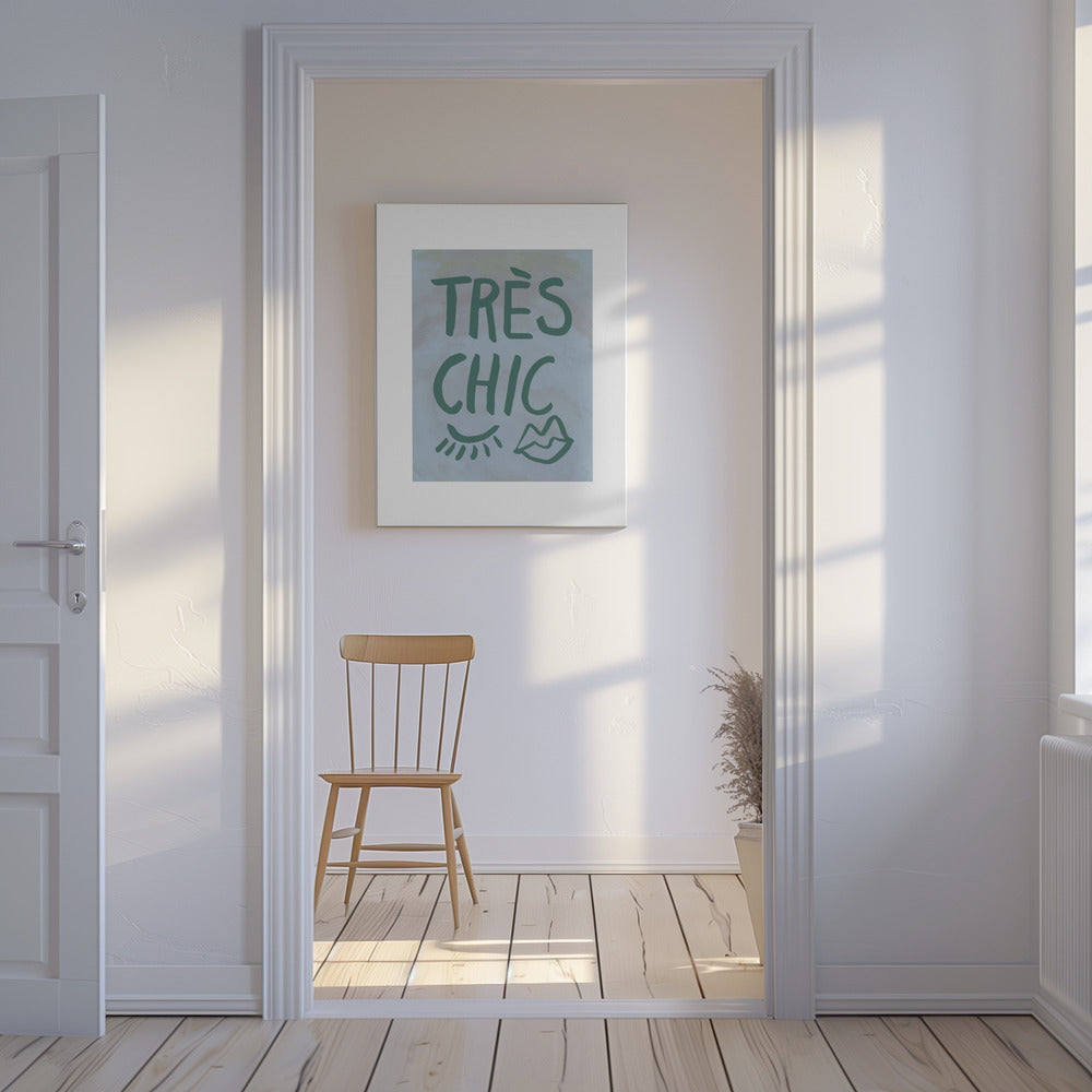 Très Chic Blue Frame | Canvas