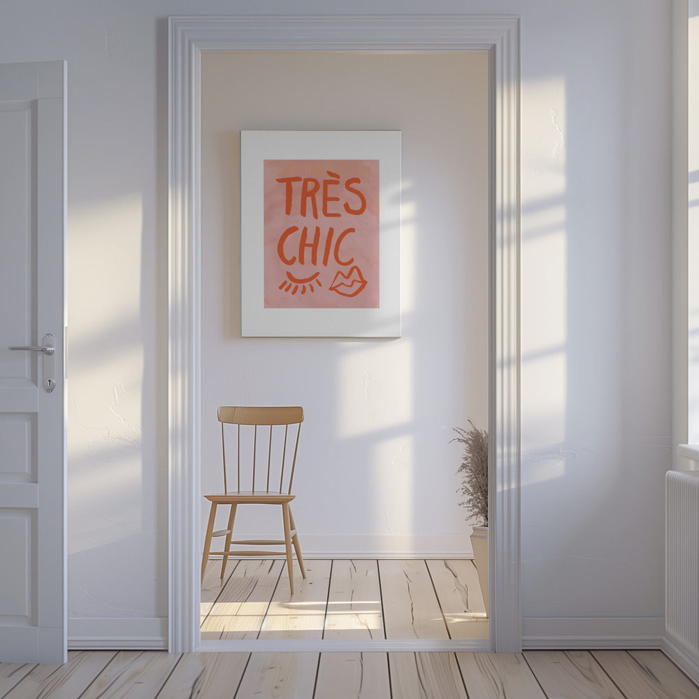 Très Chic Pink Frame | Canvas