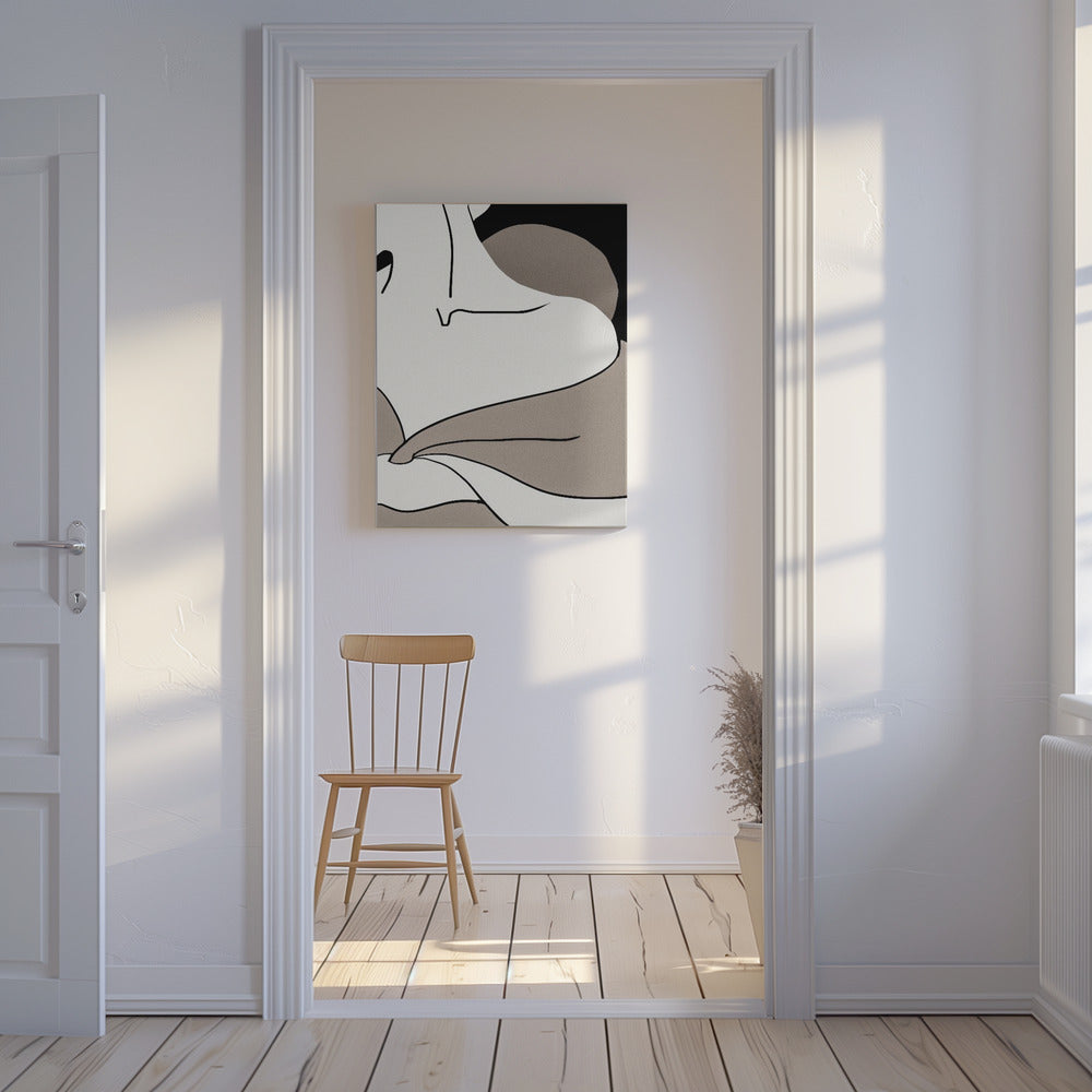 matisse_shoulder_vector_002_Schwarz | Leinwand