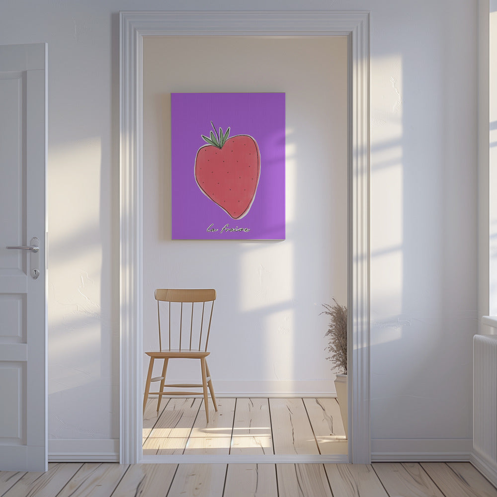 Stylized Strawberry Delight | Canvas