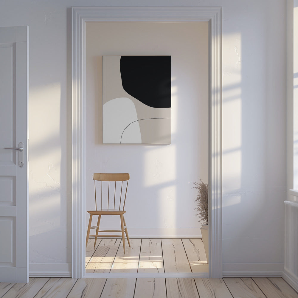 Monochrome Formen | Leinwand