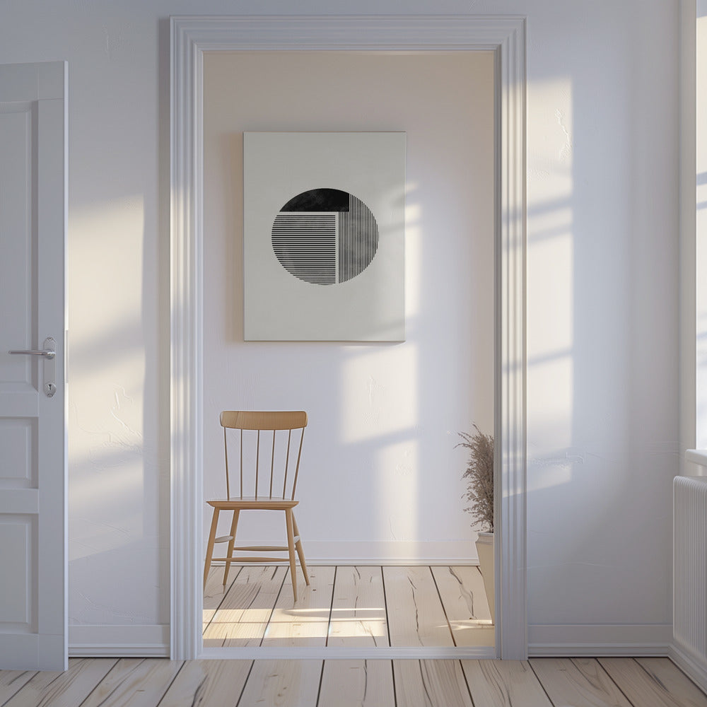 Minimalistisch rund | Leinwand