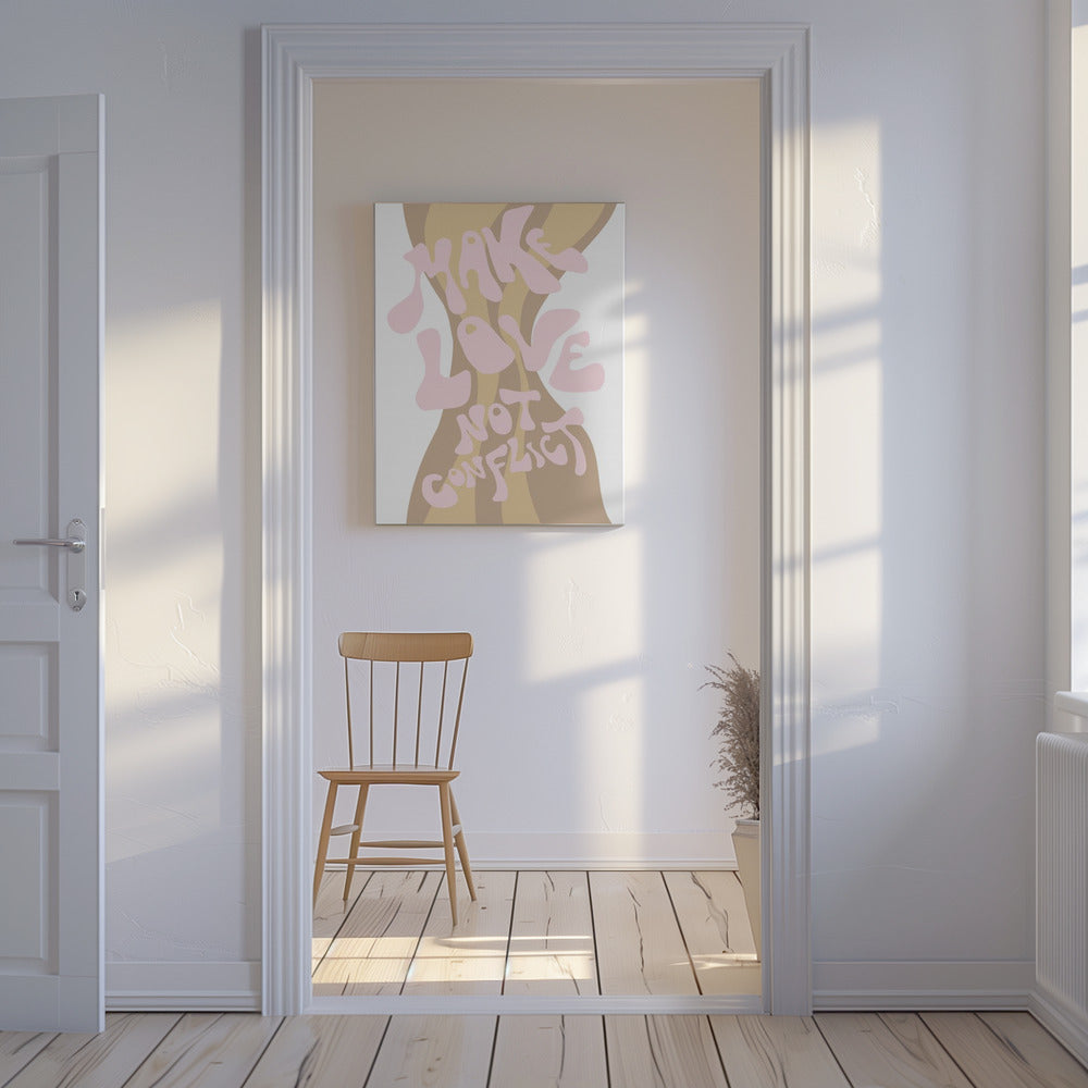 Liebe machen, nicht Konflikt | Leinwand