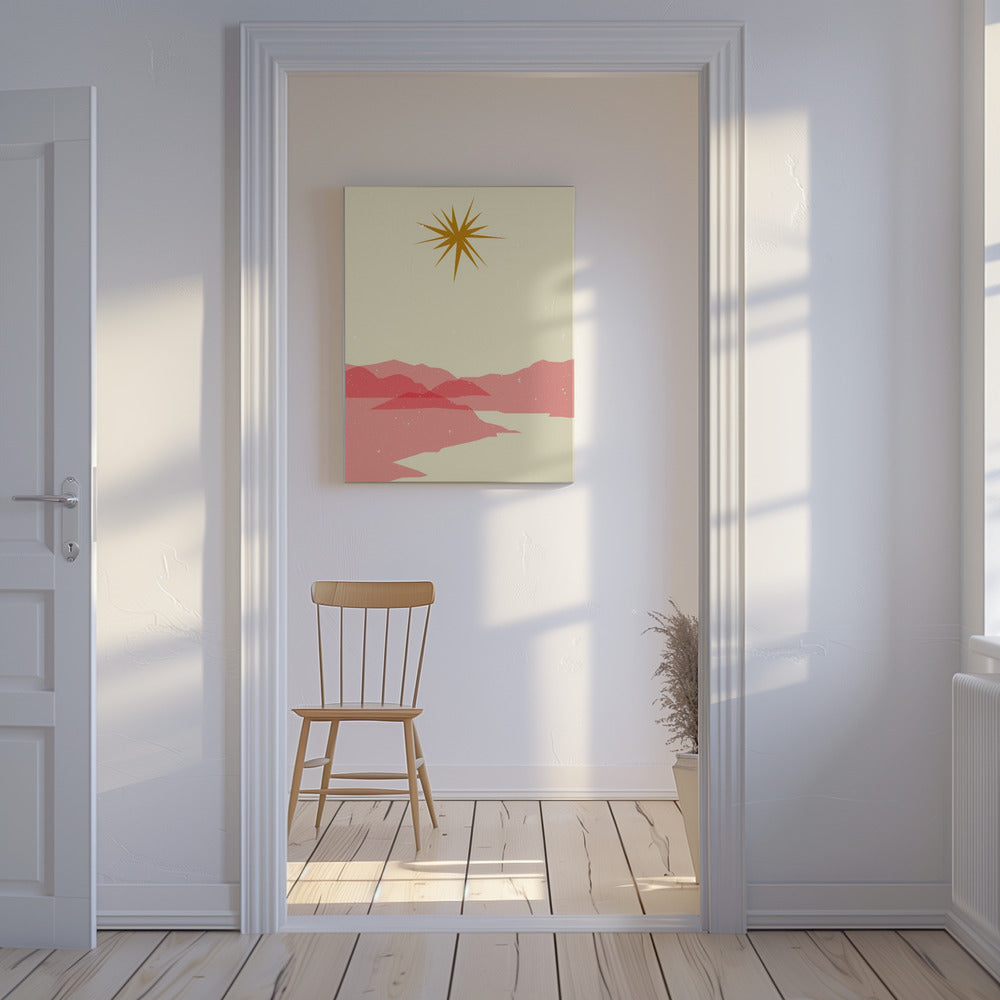 Sonnige Landschaft | Leinwand