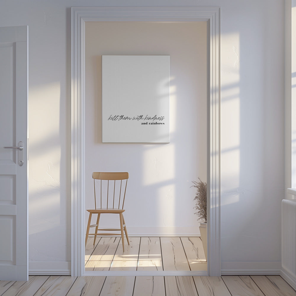 Minimalistisches Typografie-Kunstwerk | Leinwand