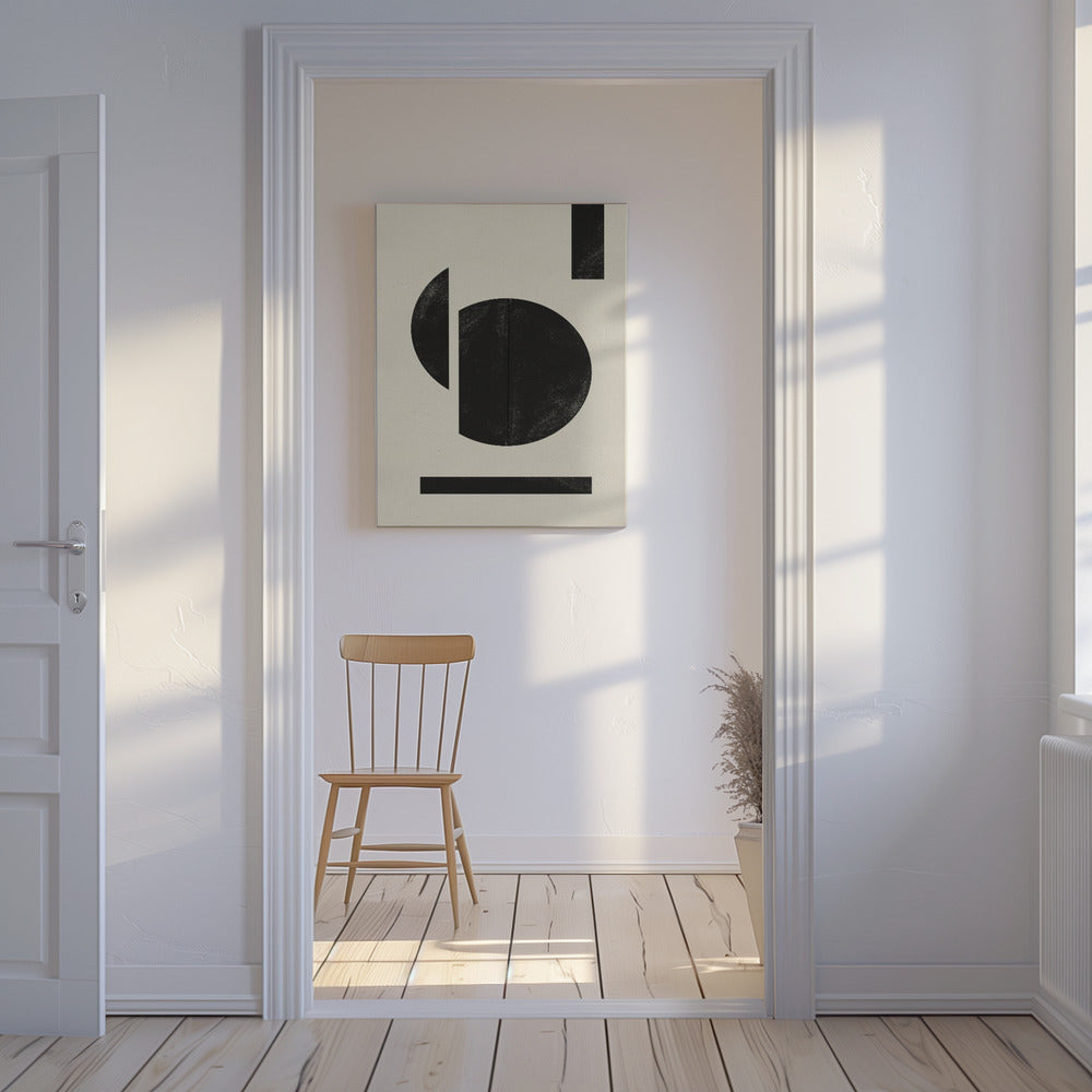 Geometric Contrast | Canvas