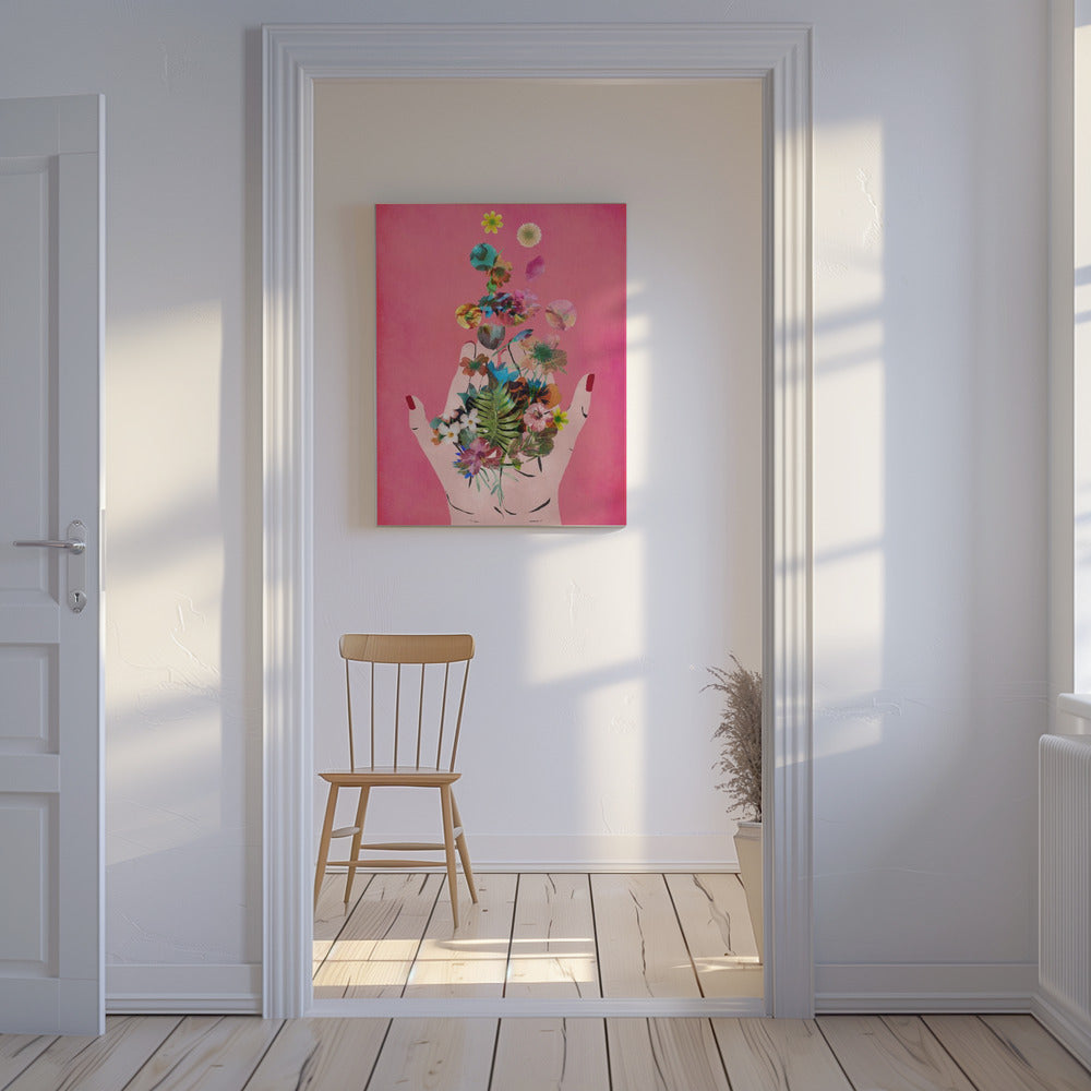 Blooming in Hands | Canvas