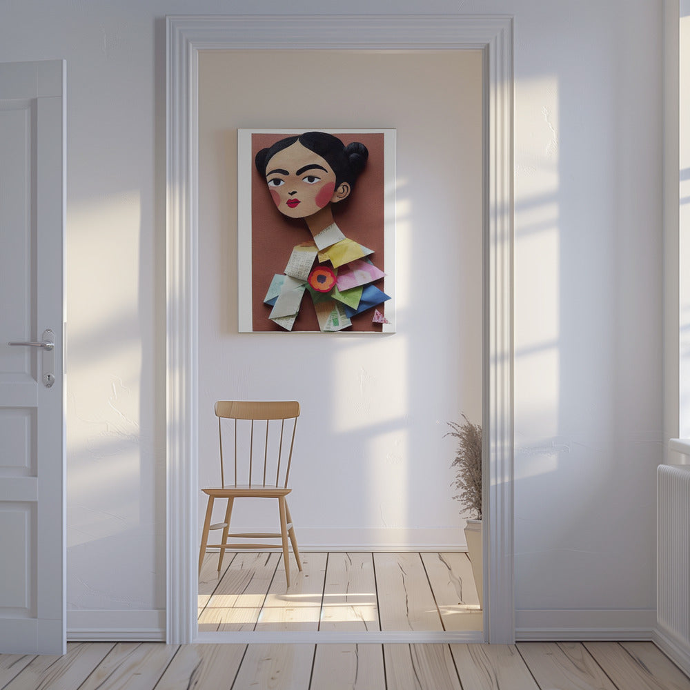 Paper Portrait Blossom | Canvas