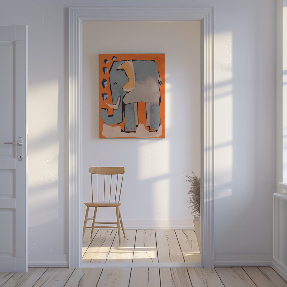 Geometric Elephant | Canvas