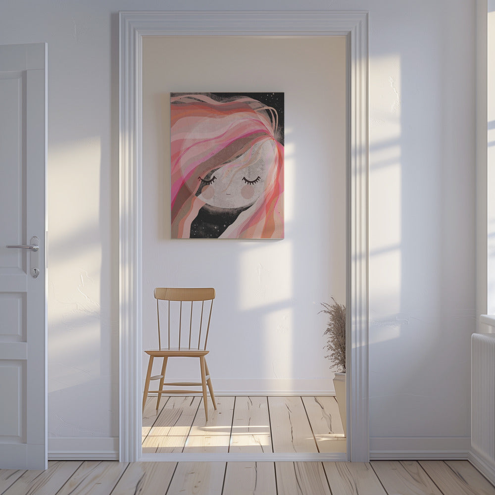 Verträumtes Mondgeflüster | Leinwand