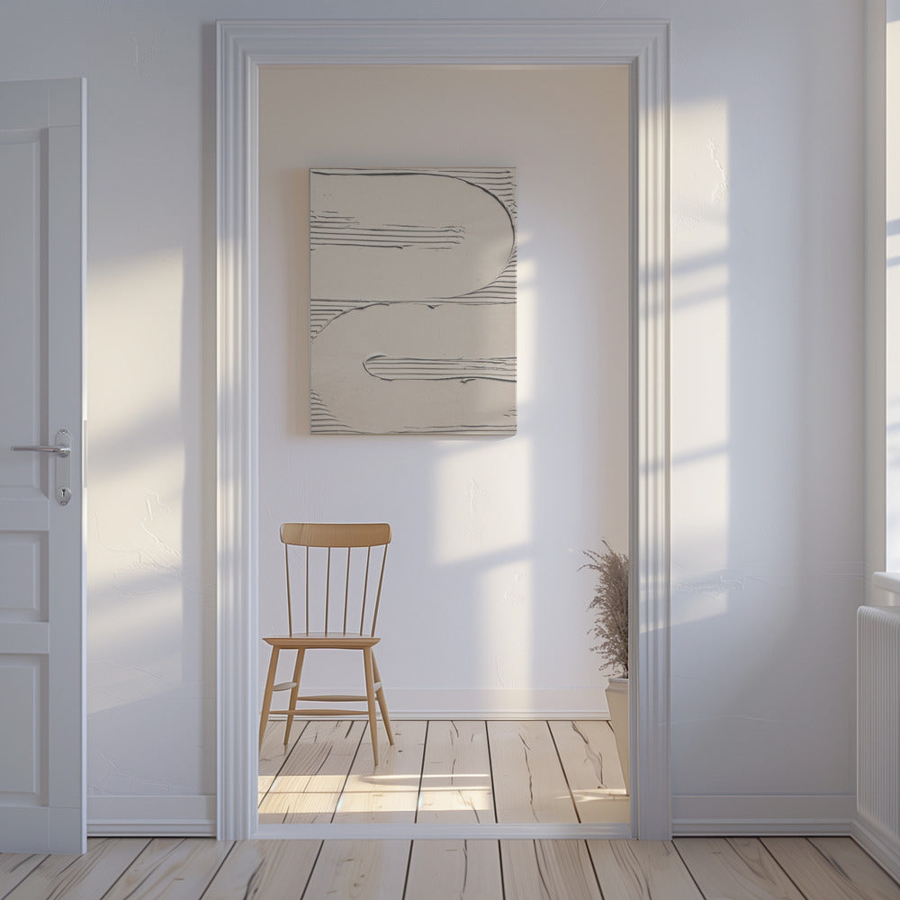 Schlammtextur 11 Beige | Leinwand