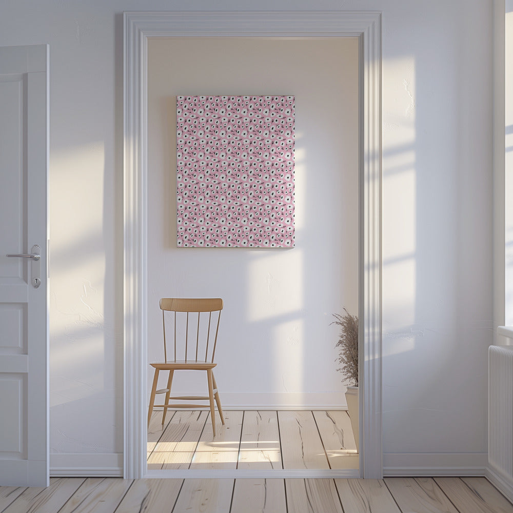 Rosa Blütenblatt Harmonie | Leinwand