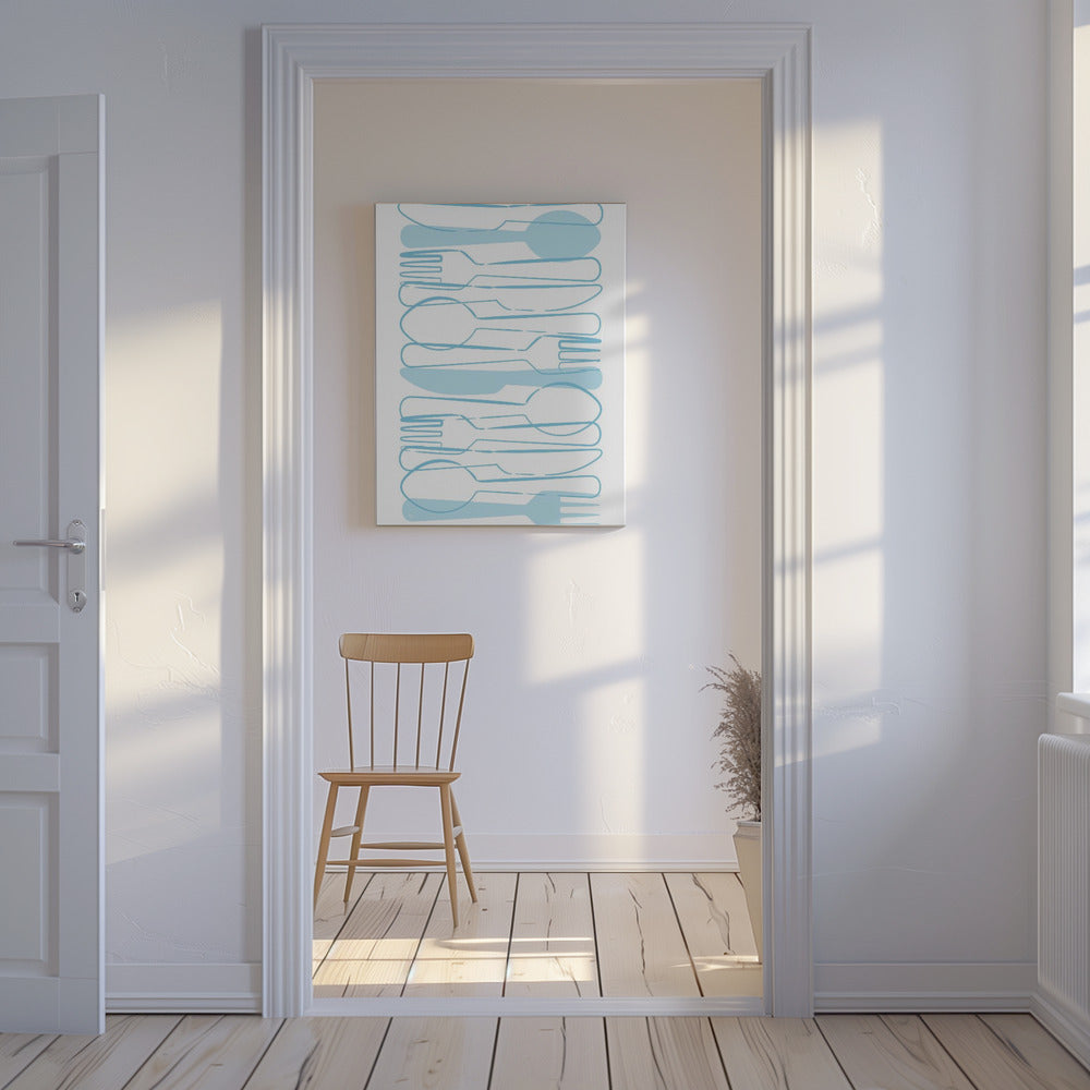 Blue Cutlery | Canvas
