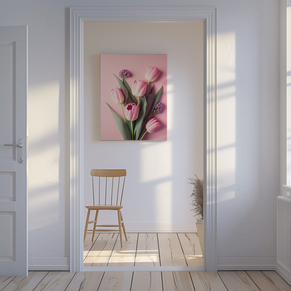 Tulpen-Traumlandschaft | Leinwand