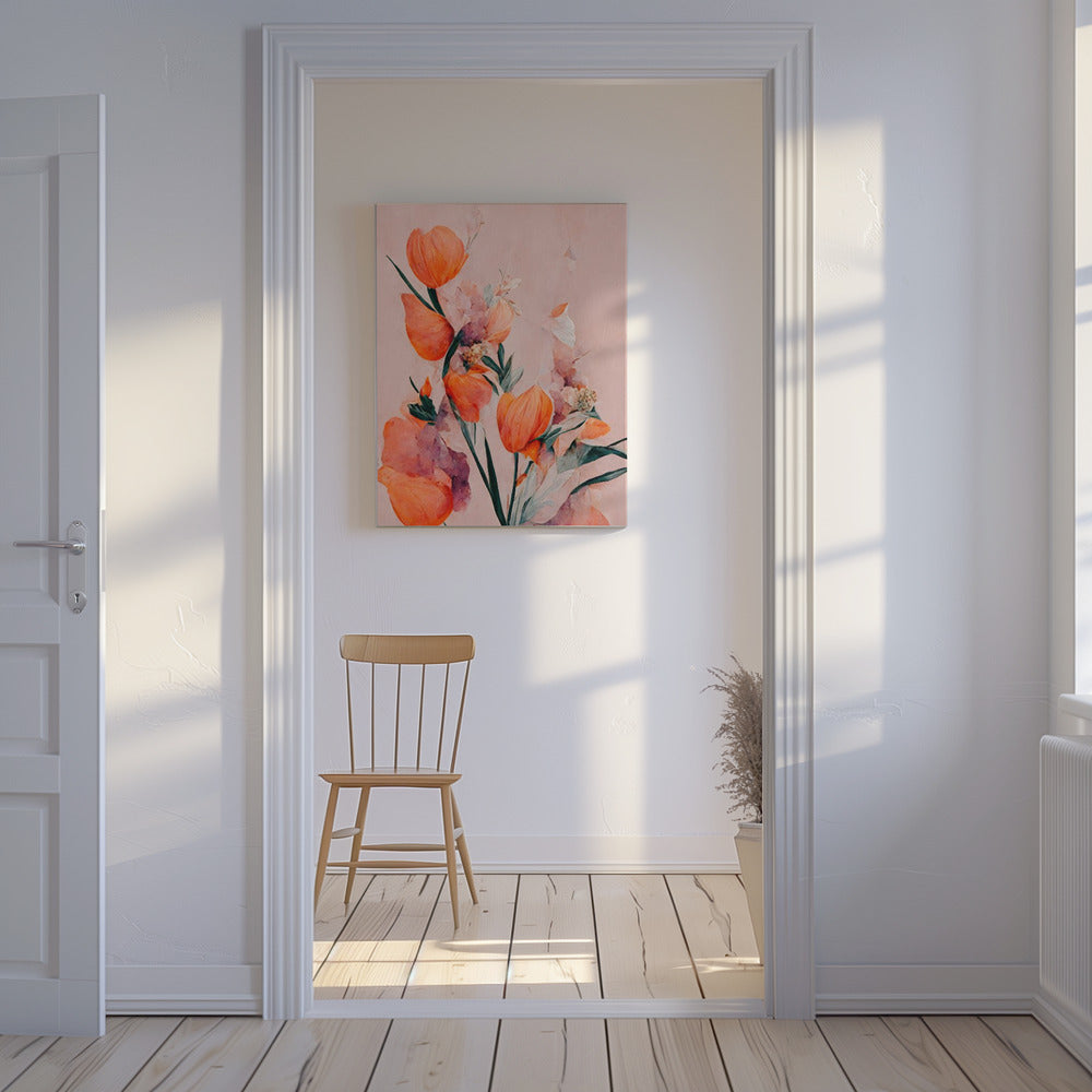Blütenblätter und Eleganz | Leinwand