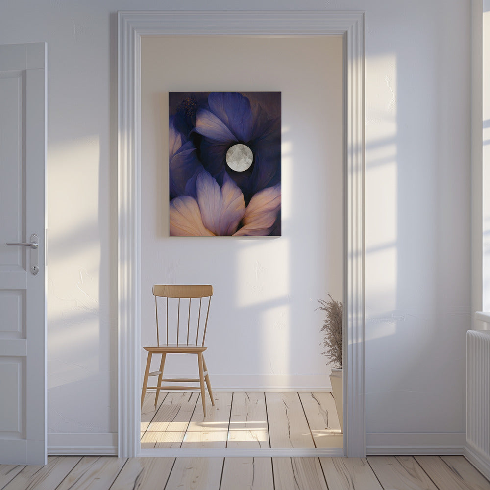 Mondbeleuchtete Blüten | Leinwand