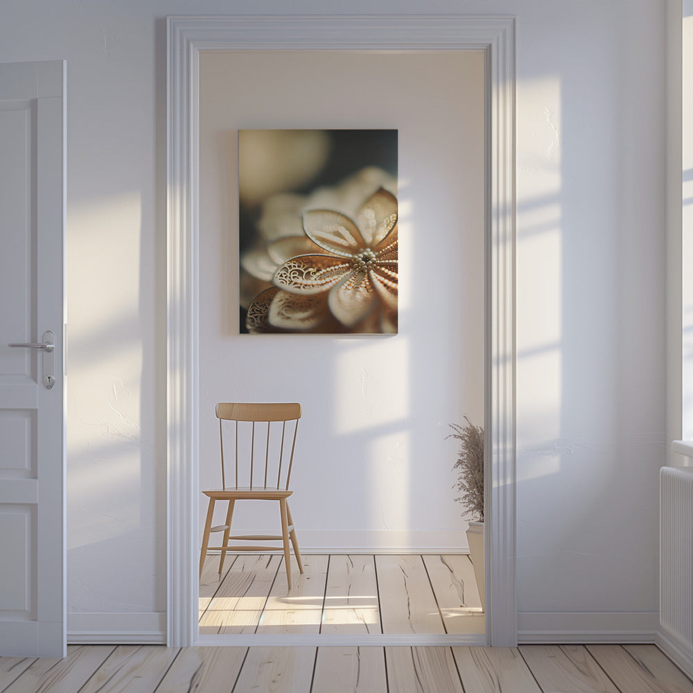Golden Petal Glow | Canvas