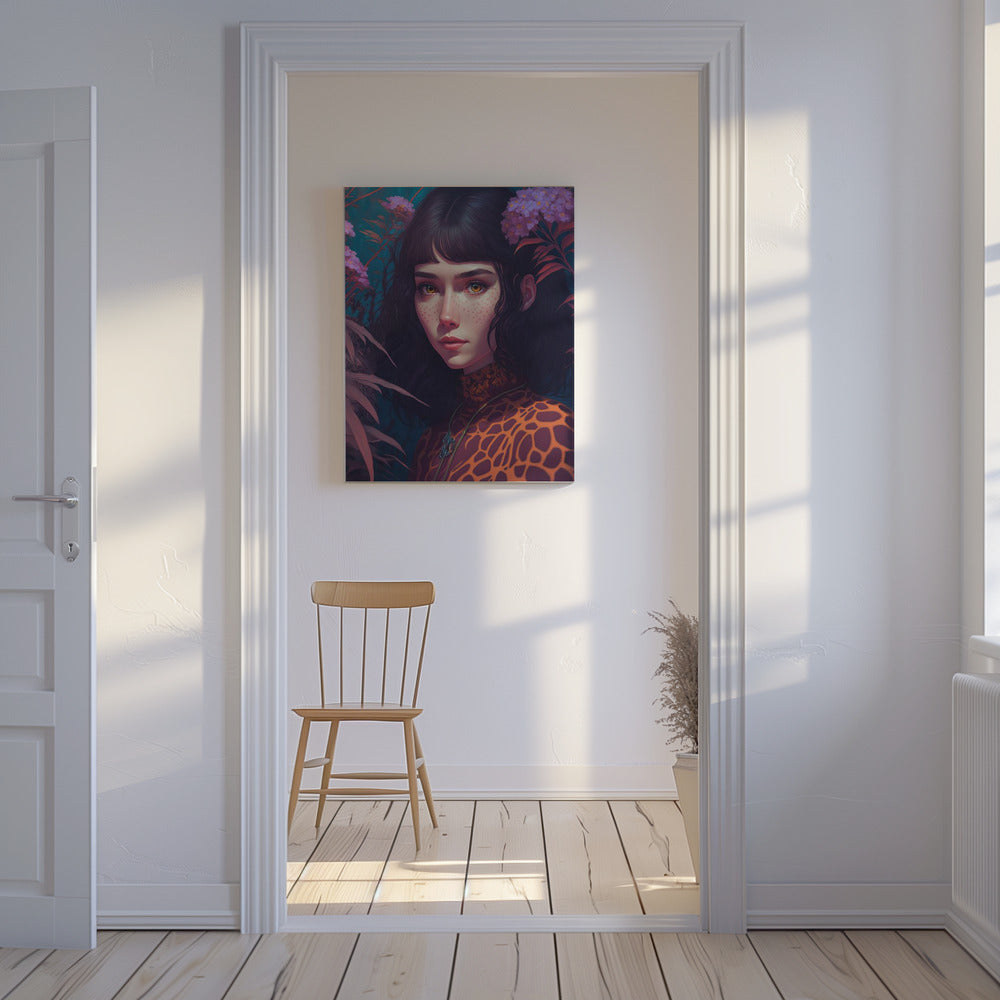 Mystical Bloom Gaze | Canvas
