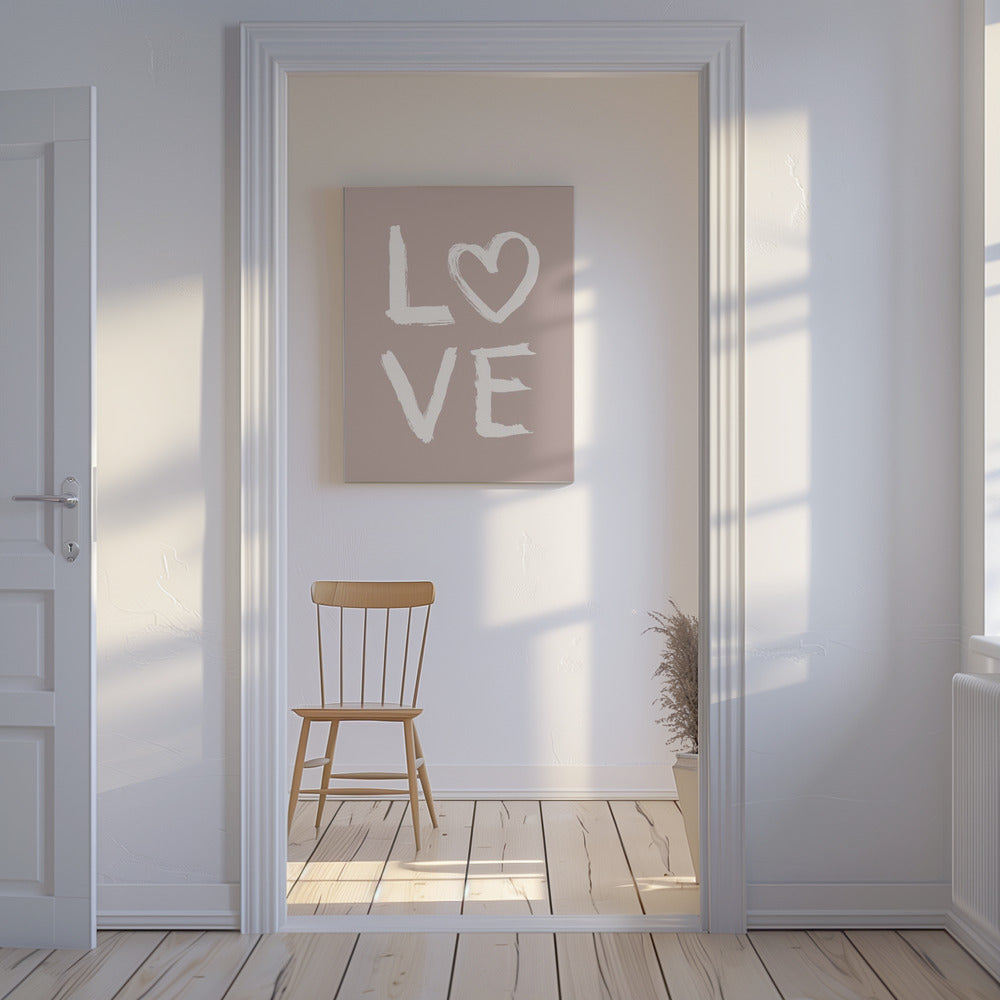 LOVE Toothy Pink | Canvas